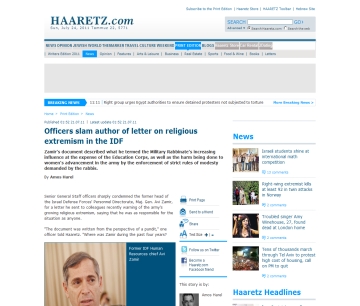 http://www.haaretz.com/print-edition/news/officers-slam-author-of-letter-on-religious-extremism-in-the-idf-1.374332