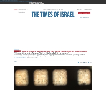 http://www.timesofisrael.com/with-a-spotlight-on-the-western-wall-is-this-israels-reform-moment/