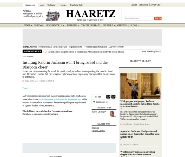 http://www.haaretz.com/opinion/insulting-reform-judaism-won-t-bring-israel-and-the-diaspora-closer.premium-1.434987