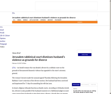 http://www.jta.org/2017/02/10/news-opinion/israel-middle-east/jerusalem-rabbinic-court-dismisses-husbands-violence-as-grounds-for-divorce