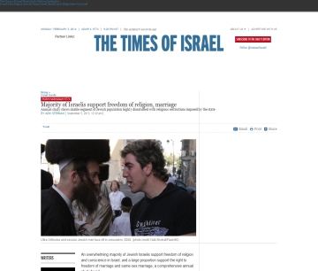 http://www.timesofisrael.com/majority-of-israelis-support-freedom-of-religion-marriage/