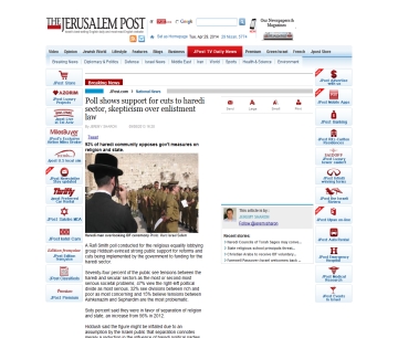 http://www.jpost.com/National-News/Poll-shows-support-for-cuts-to-haredi-sector-skepticism-over-enlistment-law-325521