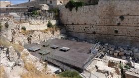 The southern Kotel, designated for the non-Orthodox movements and Women of the Wall