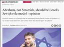Abraham Should Be Our Jewish Role Model, Not Smotrich