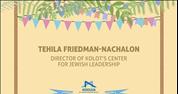 Sukkot 2016: Tehila Friedman-Nachalon