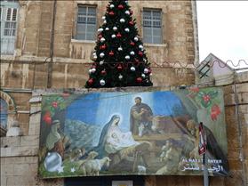 Christmas tree in the Old City of Jerusalem