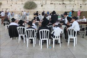 Ultra-Orthodox boys at Western Wall, source: Wikipedia